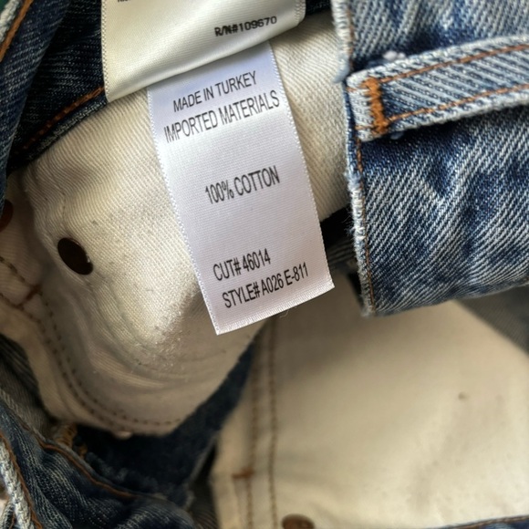 AGOLDE | Women's Distressed Parker Cut Off Shorts Size 28 Button Fly - Picture 9 of 15